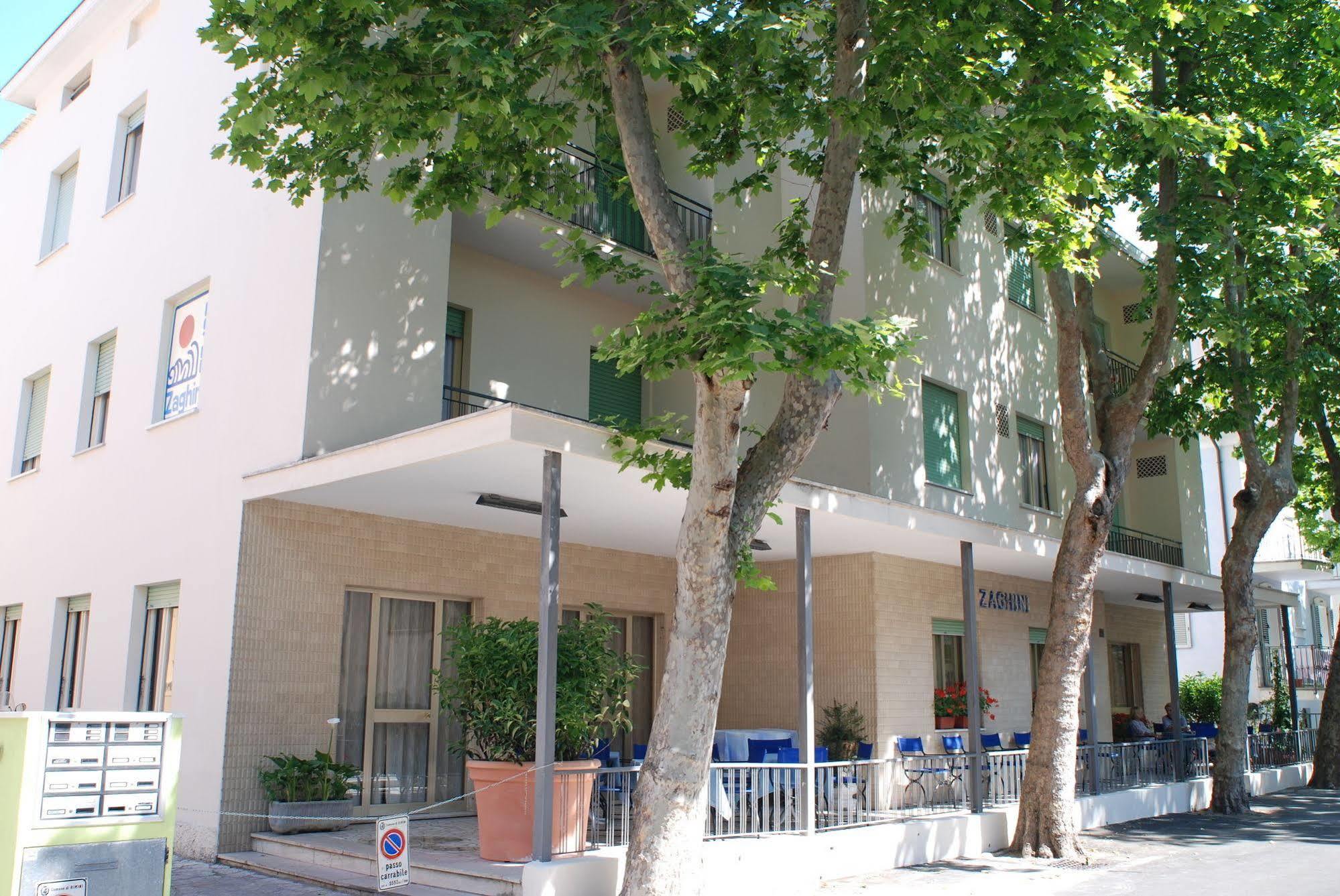 Hotel Zaghini Rimini Buitenkant foto